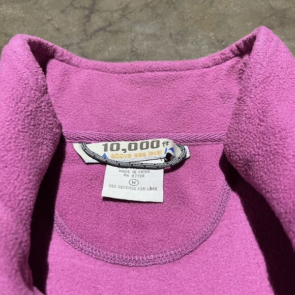 Vintage 10000 Ft Above Sea Level Pink Fleece Vest - Picture 3 of 3